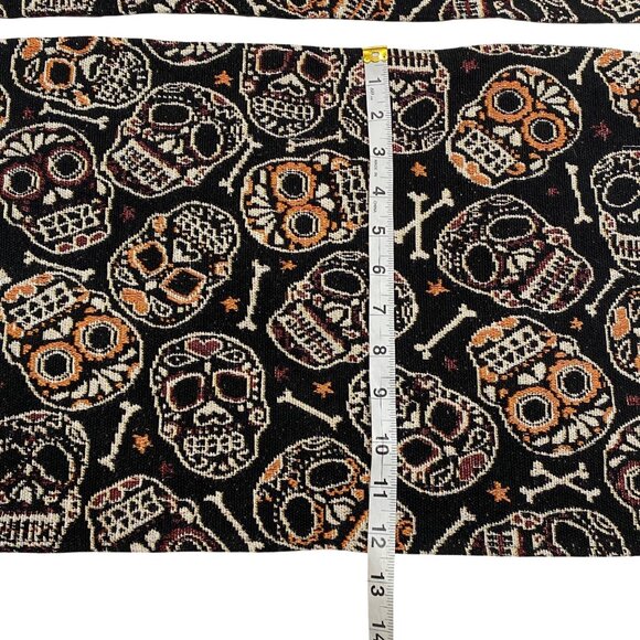 Sugar Skull Tapestry Placemats 13"x18" Halloween Day Of The Dead Decor set of 3 - Picture 4 of 6